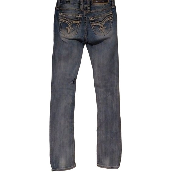 Rock Revival Boris Midrise Straight Leg Denim Jeans 26 - Picture 9 of 16